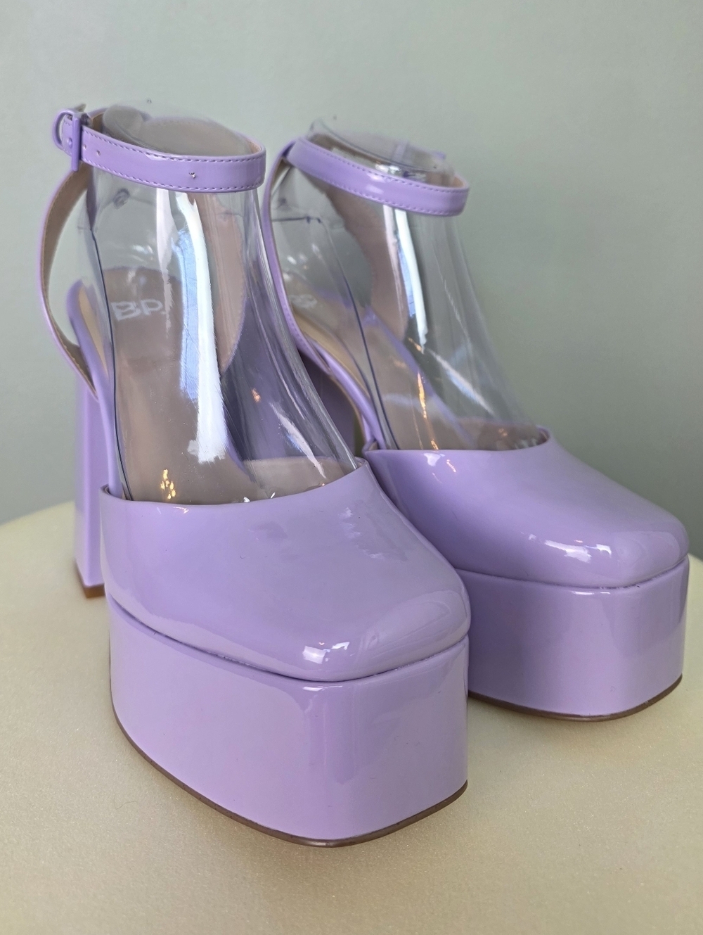 BP. Danni Platform Pump Square Toe, Lilac Purple – Size 7.5M - Great Condition! - Picture 7 of 16